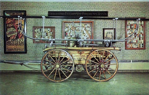 Museum.Firefighting.Postcard.pumper